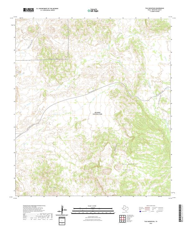 USGS Topographic Map – Tule Mountain