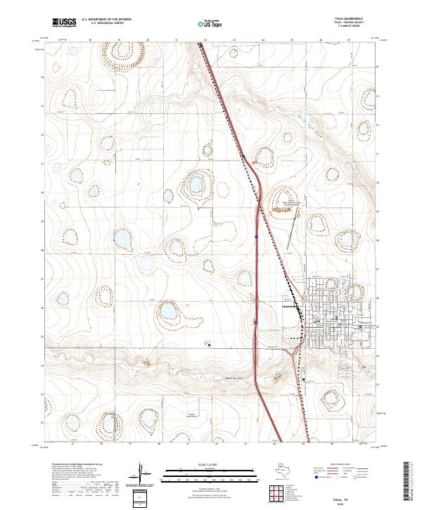 USGS Topographic Map – Tulia