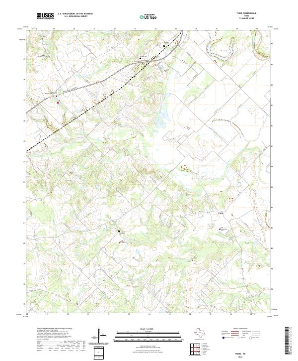 USGS Topographic Map – Tunis