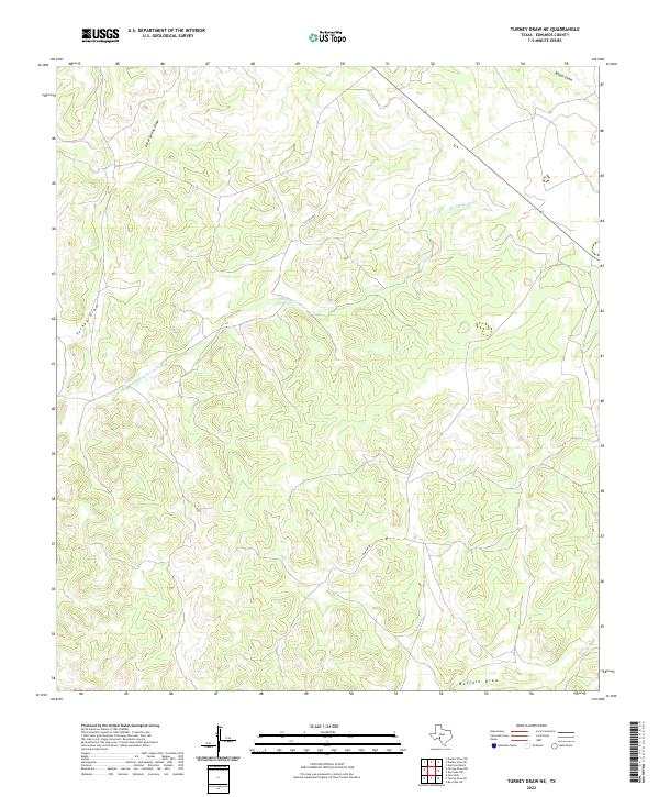 USGS Topographic Map – Turney Draw NE