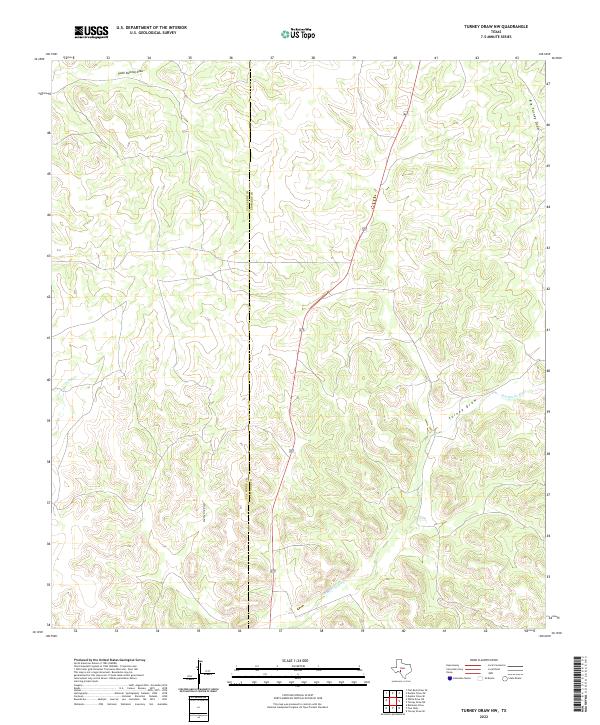 USGS Topographic Map – Turney Draw NW