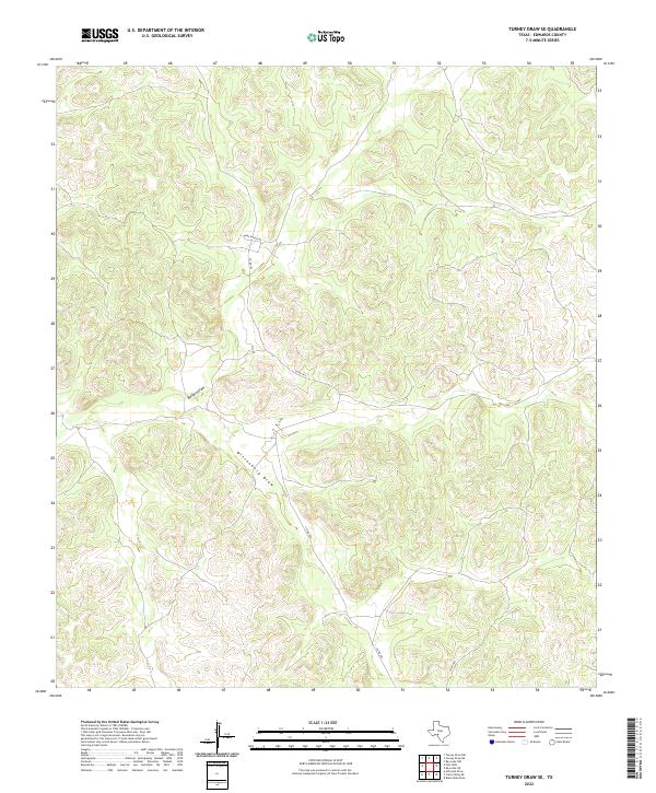 USGS Topographic Map – Turney Draw SE