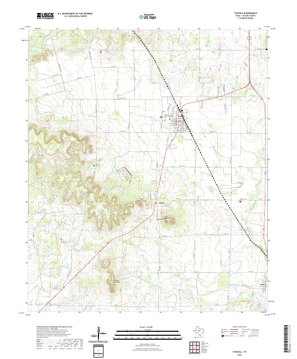 USGS Topographic Map – Tuscola