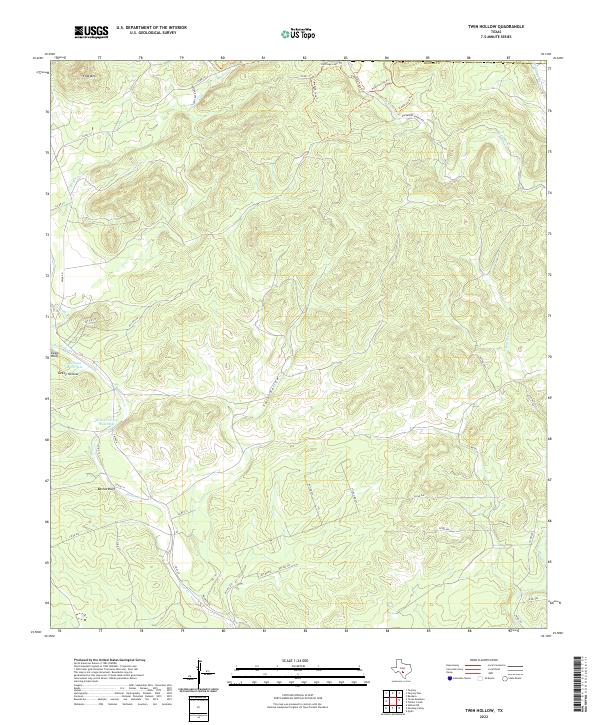 USGS Topographic Map – Twin Hollow