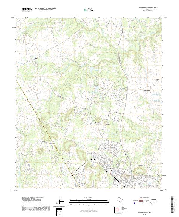 USGS Topographic Map – Twin Mountains