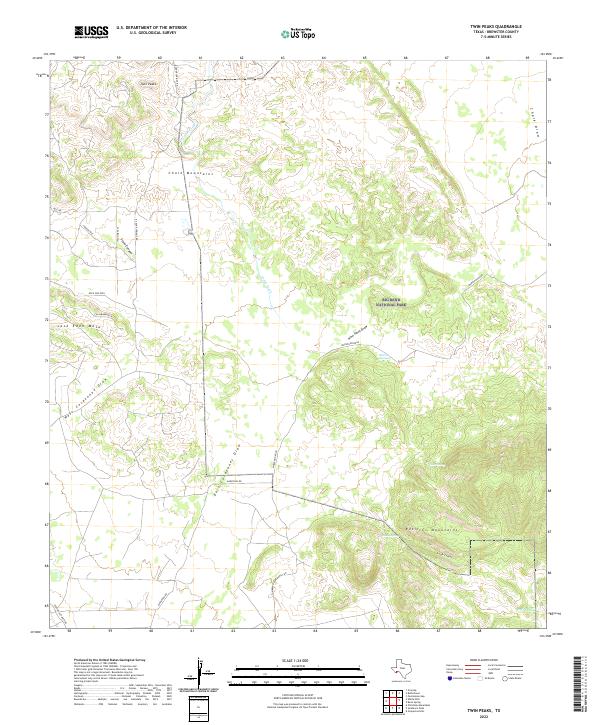 USGS Topographic Map – Twin Peaks