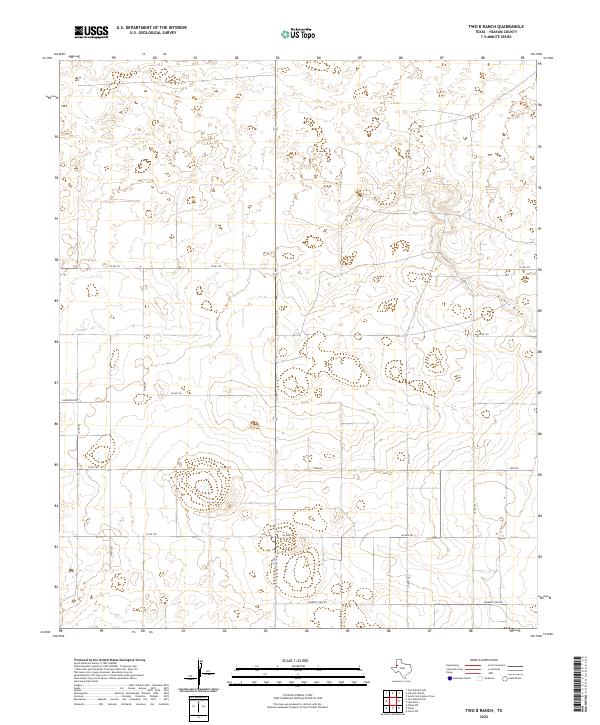 2022 Map of Two B Ranch, 2022 Print