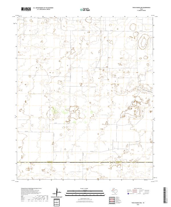 2022 Map of Two B Ranch NW, 2022 Print