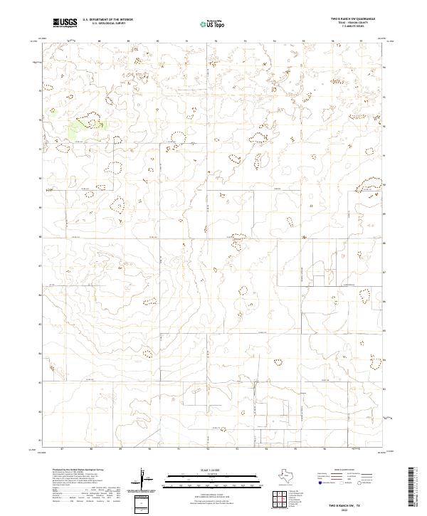 2022 Map of Two B Ranch SW, 2022 Print