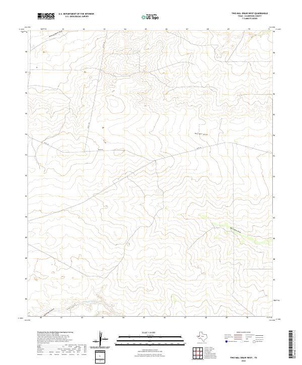 USGS Topographic Map – Two Mill Draw West
