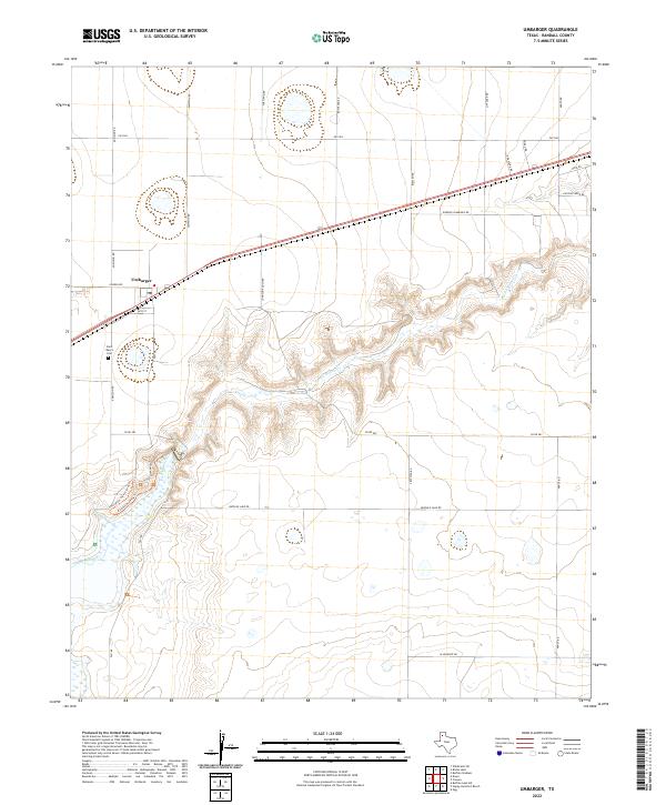 USGS Topographic Map – Umbarger