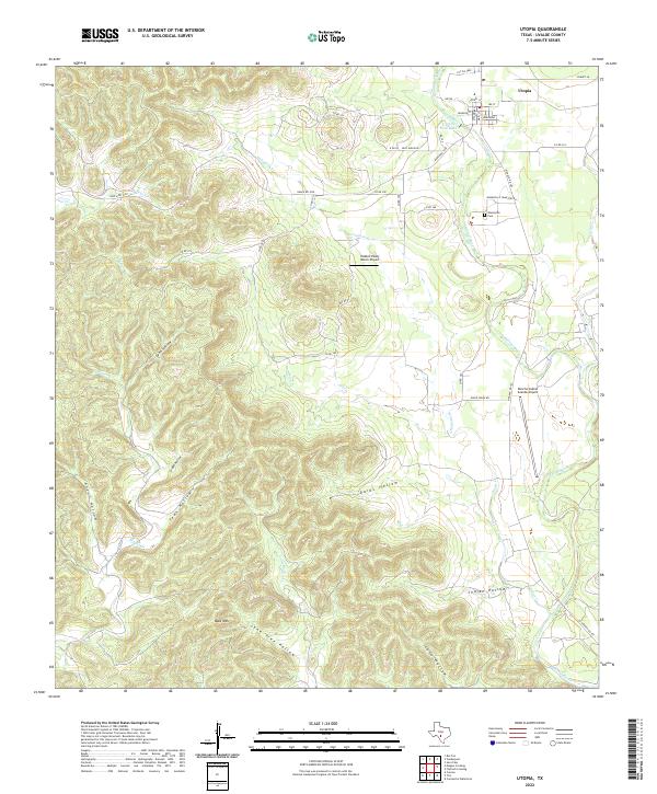 USGS Topographic Map – Utopia