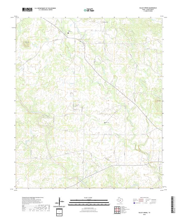 USGS Topographic Map – Valley Spring