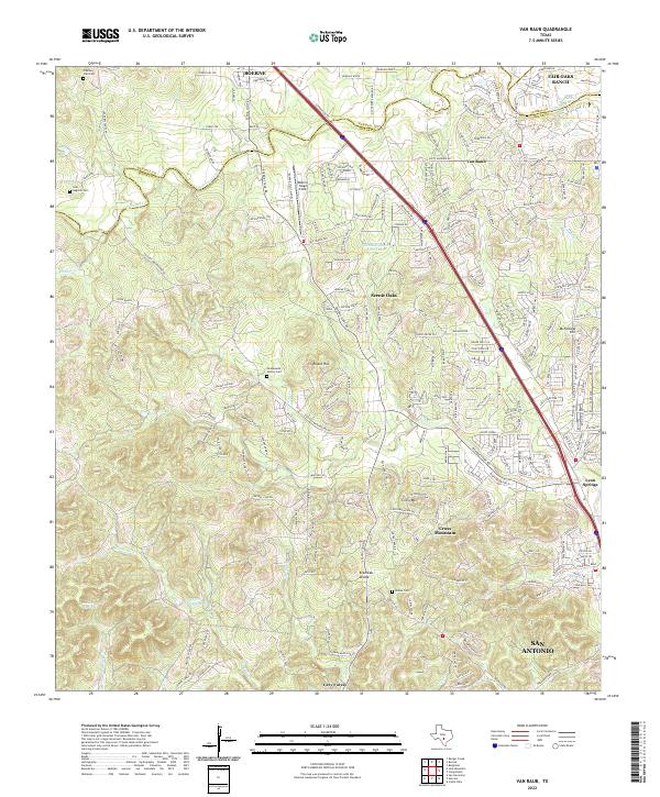 USGS Topographic Map – Van Raub