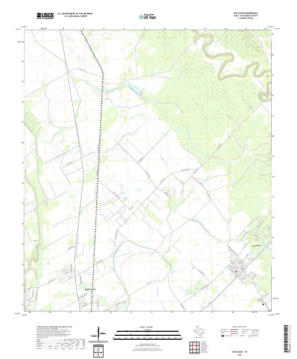 USGS Topographic Map – Van Vleck