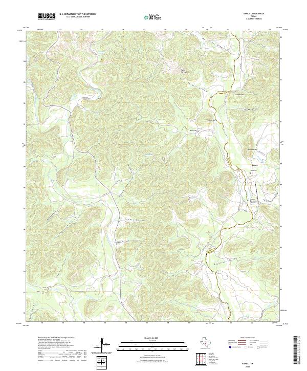 USGS Topographic Map – Vance