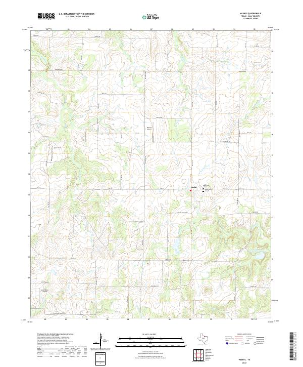 USGS Topographic Map – Vashti