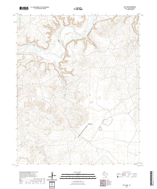 USGS Topographic Map – Vat Camp