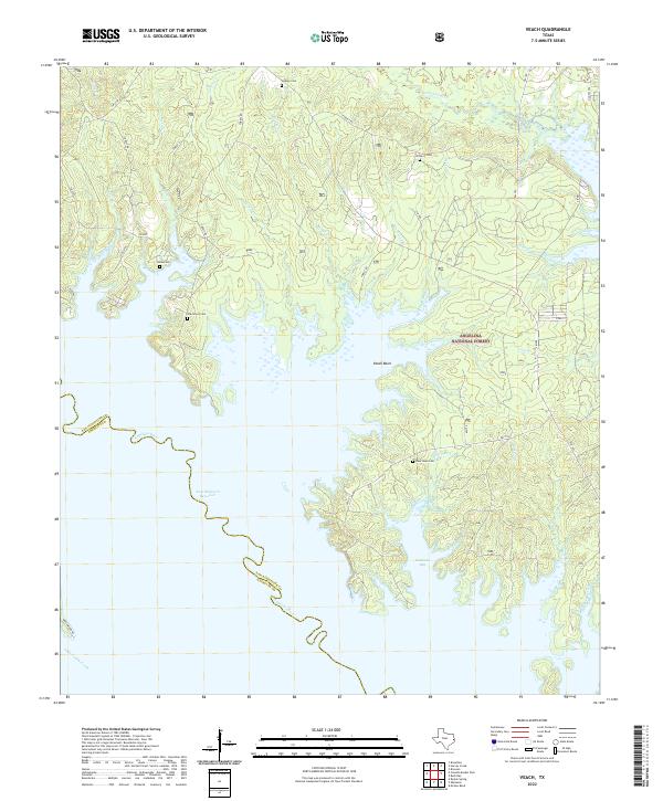 USGS Topographic Map – Veach