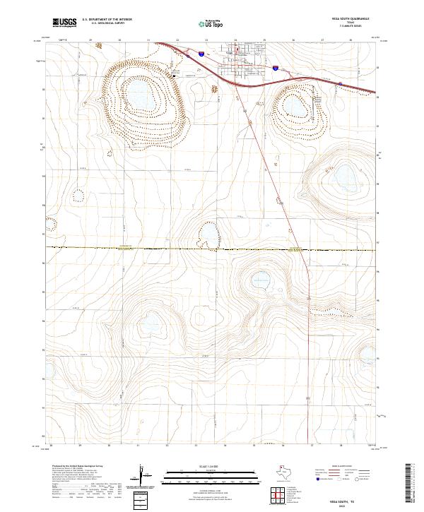 USGS Topographic Map – Vega South