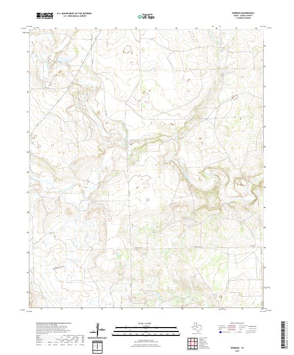 USGS Topographic Map – Verbena