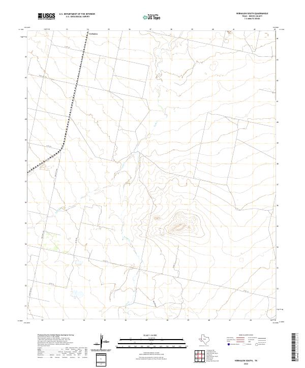 USGS Topographic Map – Verhalen South
