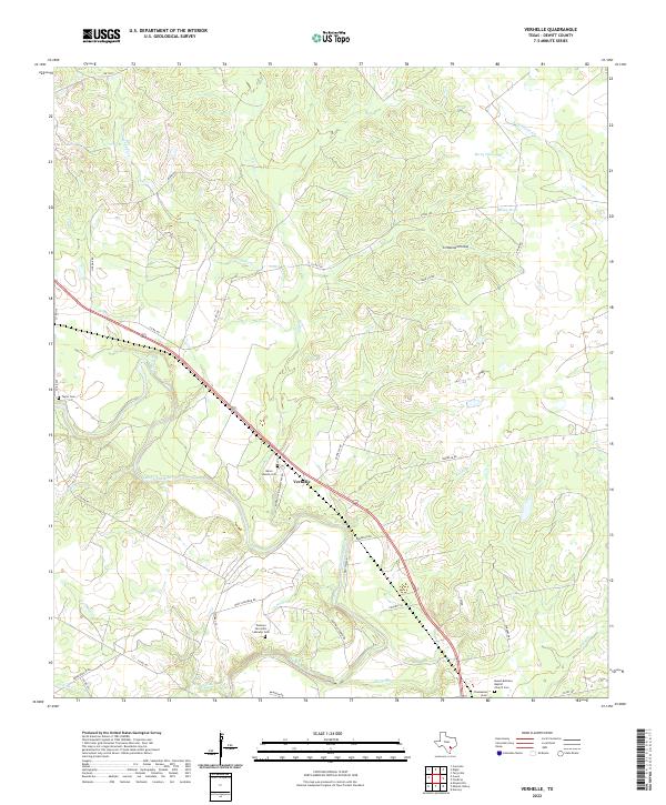 USGS Topographic Map – Verhelle