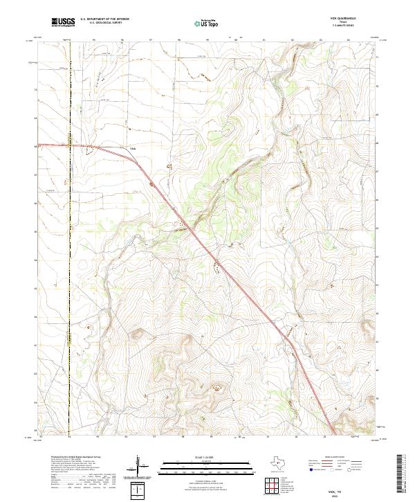 USGS Topographic Map – Vick