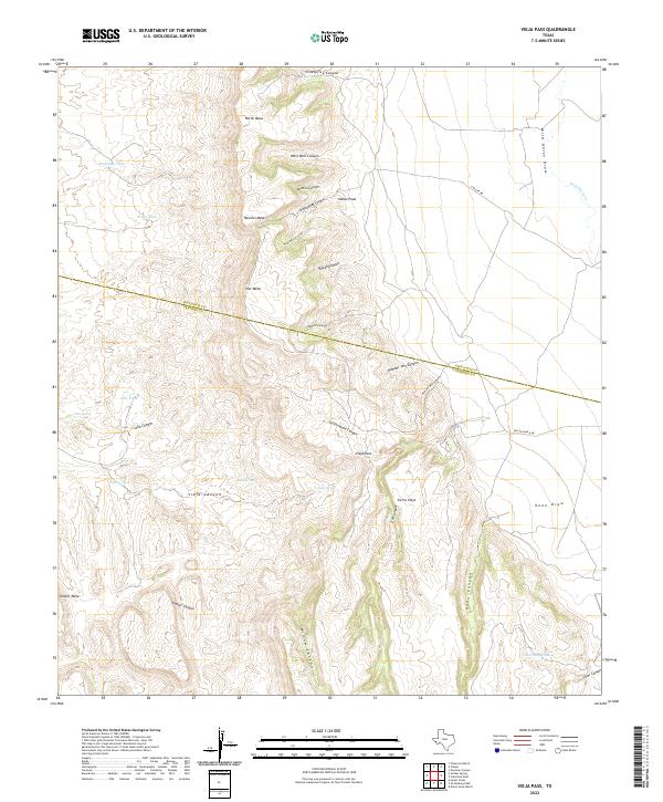 USGS Topographic Map – Vieja Pass