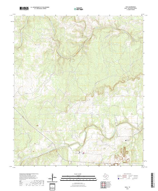 USGS Topographic Map – Voca