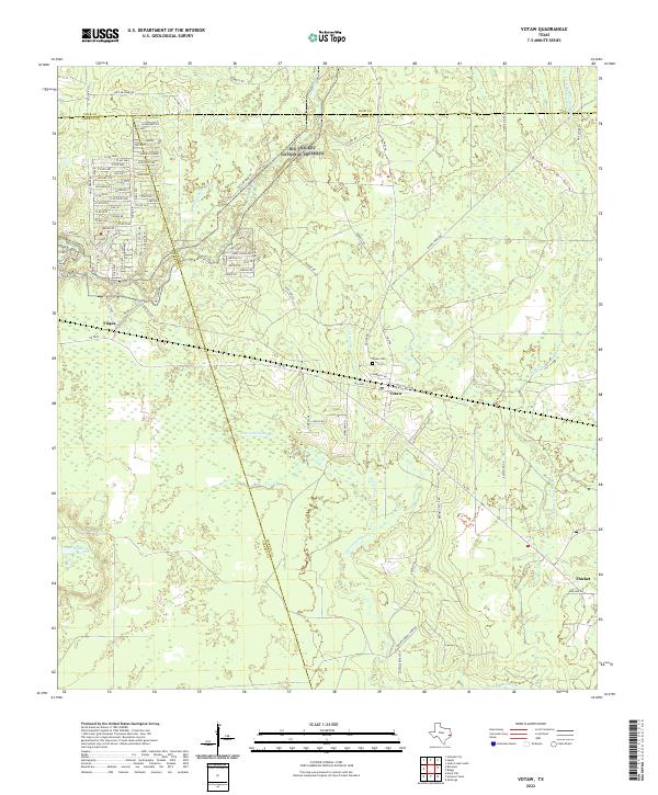 USGS Topographic Map – Votaw