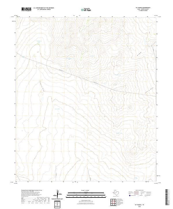USGS Topographic Map – W T Ranch