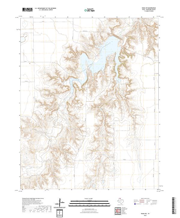 USGS Topographic Map – Waka SW