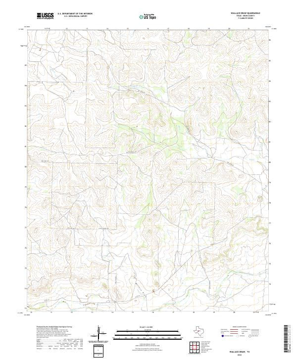 USGS Topographic Map – Wallace Draw