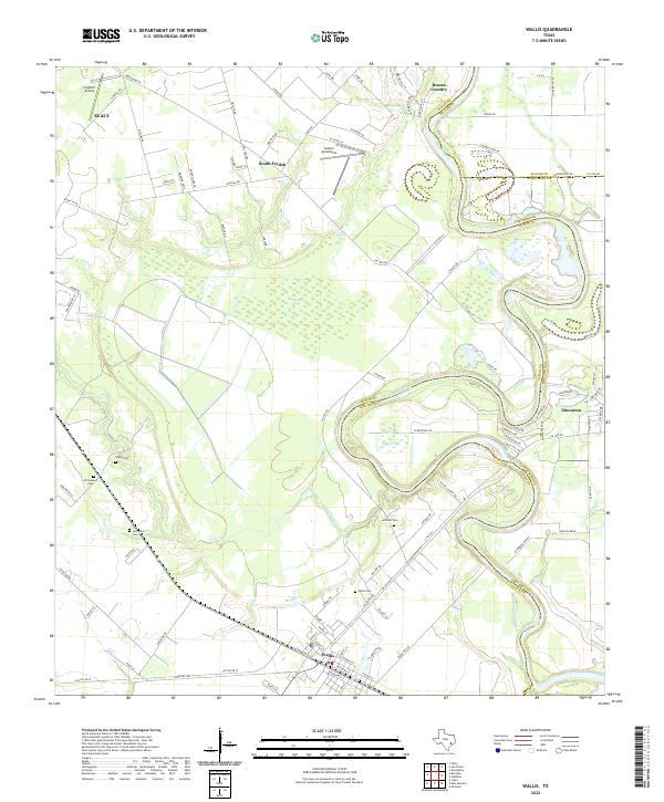 USGS Topographic Map – Wallis