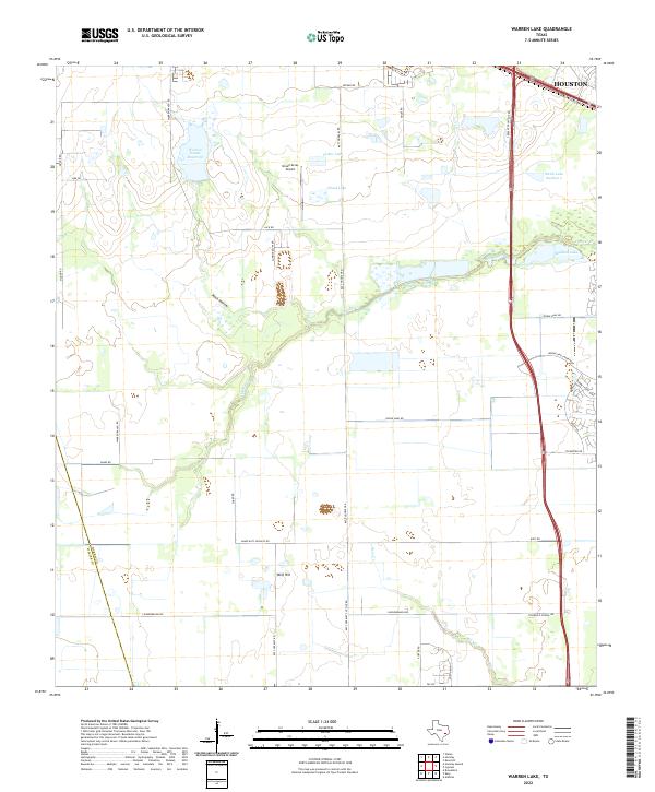 USGS Topographic Map – Warren Lake