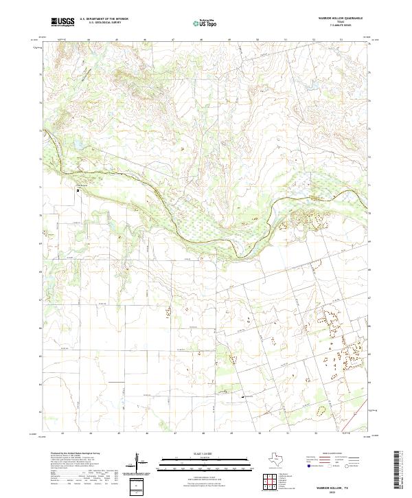 USGS Topographic Map – Warrior Hollow