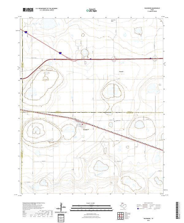 USGS Topographic Map – Washburn