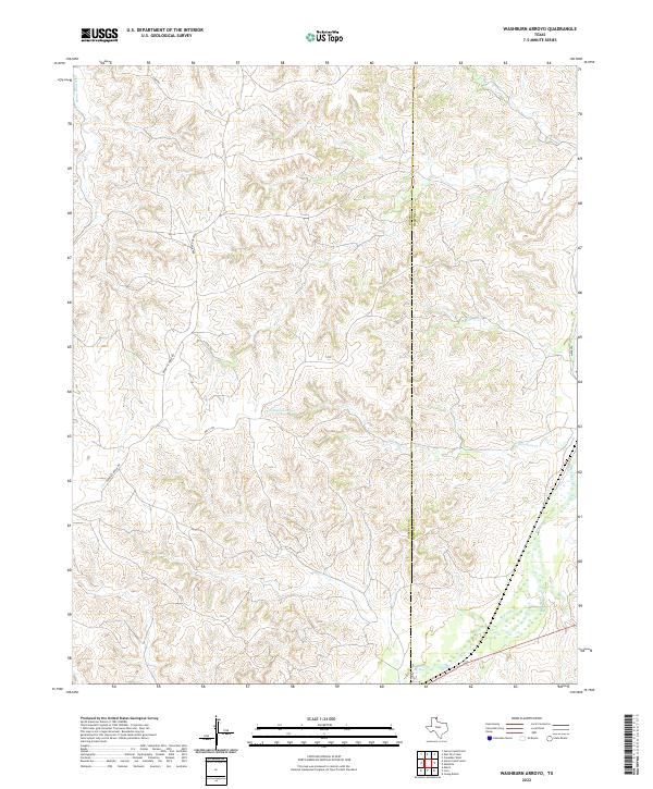 2022 Map of Washburn Arroyo, 2022 Print