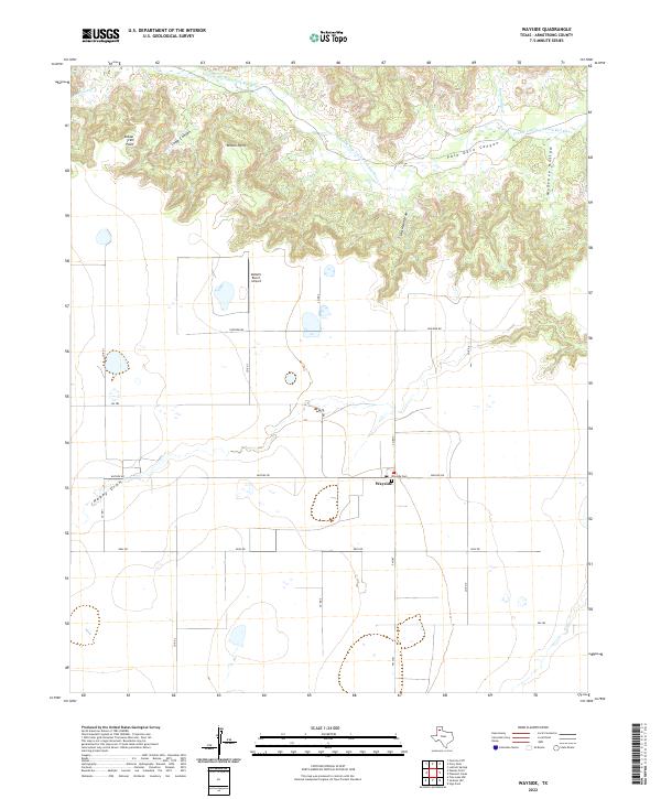USGS Topographic Map – Wayside