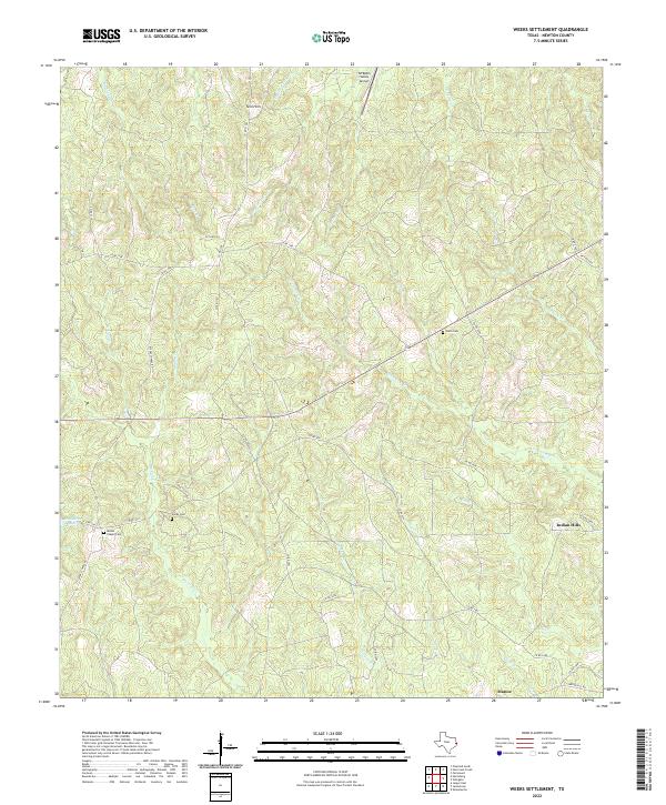 USGS Topographic Map – Weeks Settlement