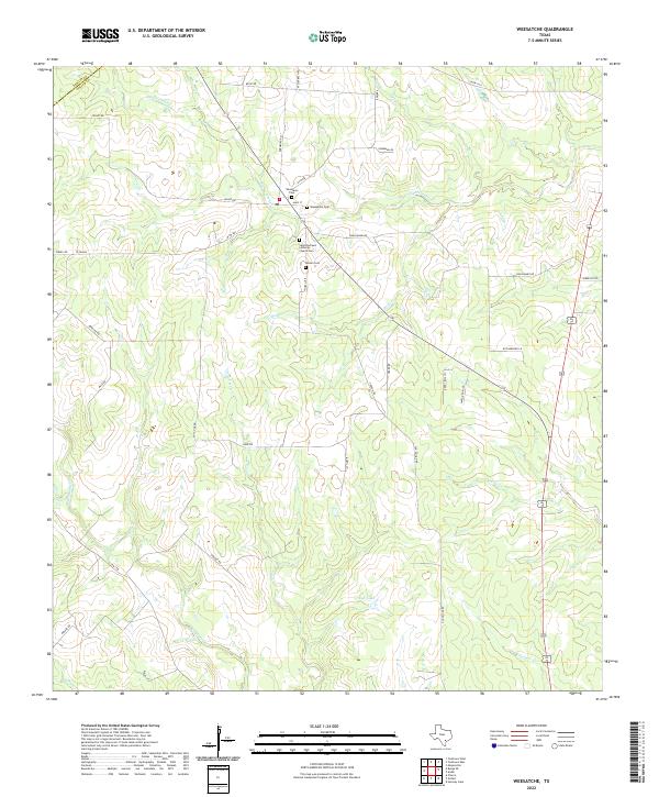 USGS Topographic Map – Weesatche