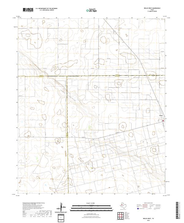 USGS Topographic Map – Welch West