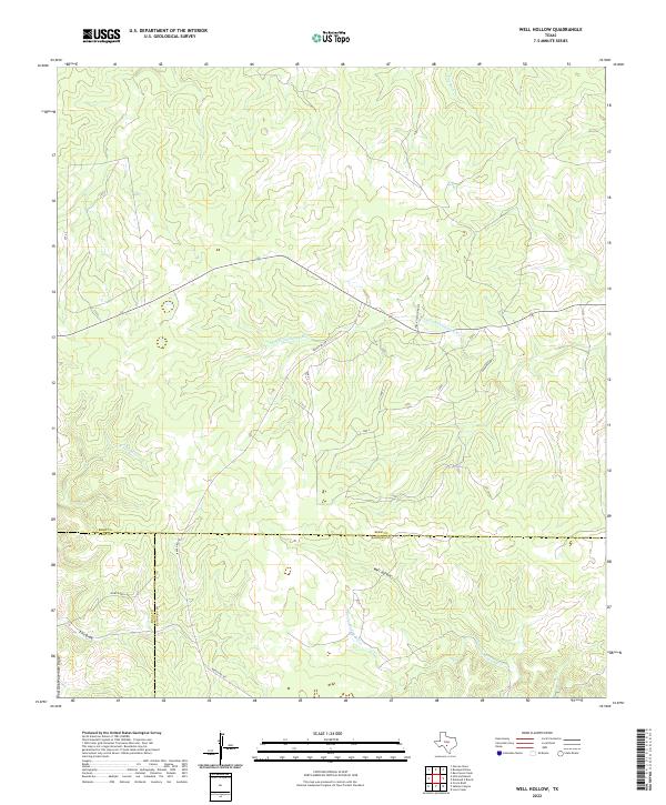 USGS Topographic Map – Well Hollow