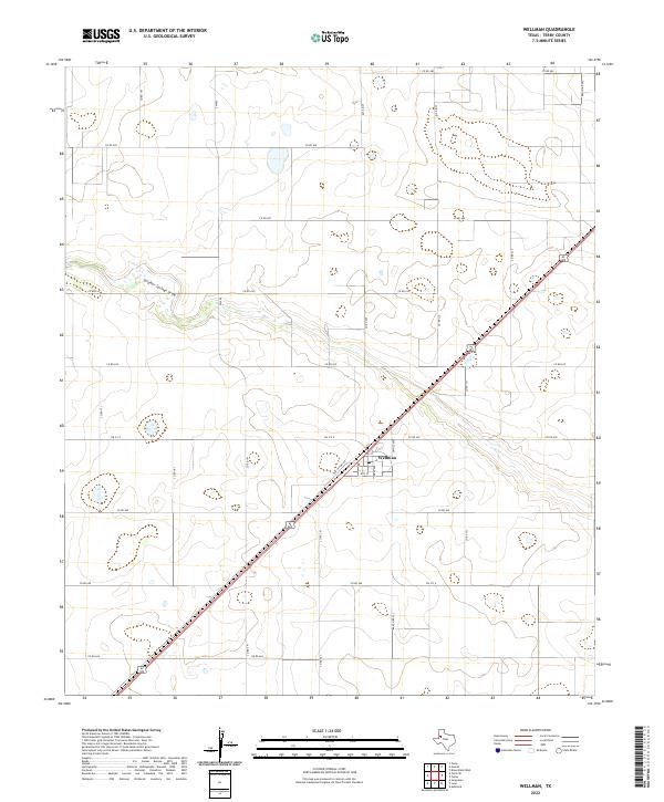USGS Topographic Map – Wellman