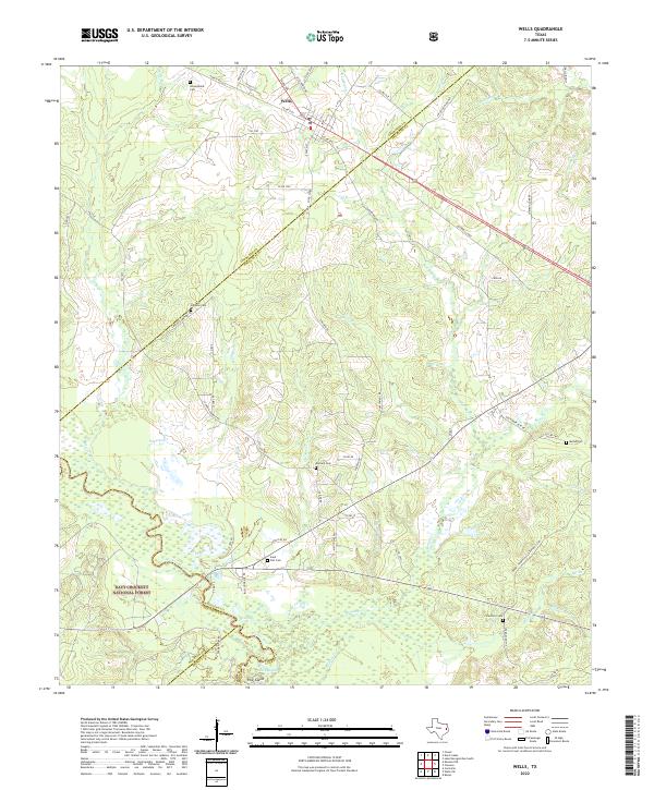 USGS Topographic Map – Wells