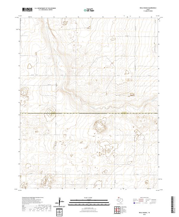 2022 Map of Wells Ranch, 2022 Print