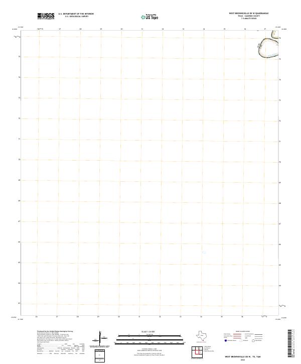 2022 Map of West Brownsville OE W, 2022 Print