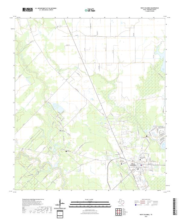 USGS Topographic Map – West Columbia