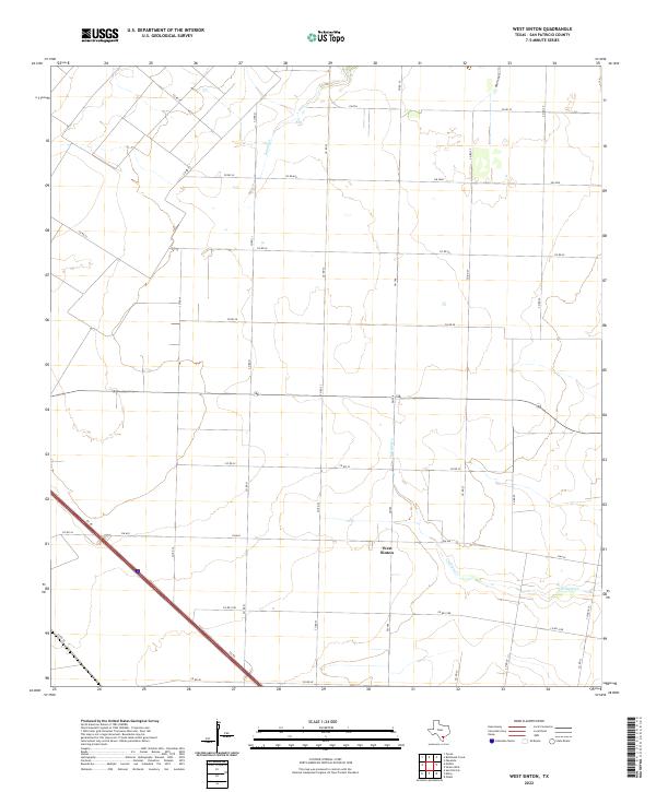 USGS Topographic Map – West Sinton